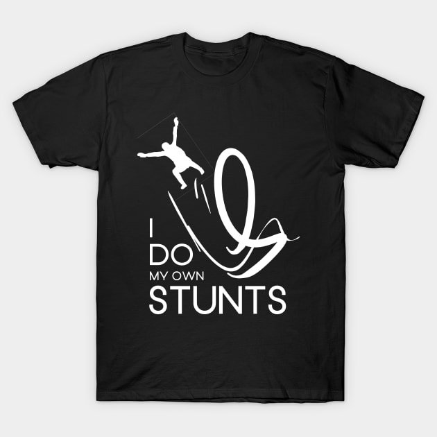 "I Do My Own Stunts" Daredevil Design T-Shirt by LavalTheArtist